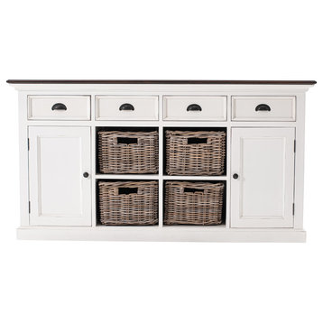Halifax Accent Buffet with 4 Basket Set
