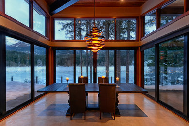 Dining room - contemporary dining room idea in Vancouver
