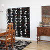 W Series Wine Rack 6 Wall Mounted Bottle Storage Kit, Matte Black, 18 Bottles
