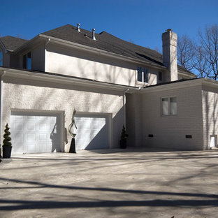 Home theater - transitional home theater idea in Richmond