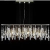 Modern Contemporary Linear Chandelier Lamp With Crystal