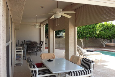 Traditional exterior home idea in Phoenix