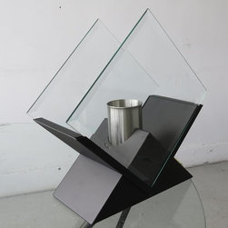 "Lagoon"Modern Table Top Ventless Ethanol Fireplace - Tabletop Fireplaces