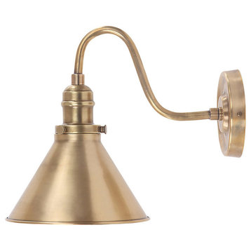 Provence 1-Light Wall Sconce, Aged Brass