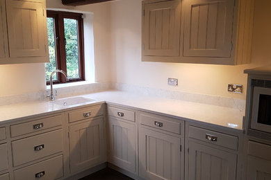 Worktop upgrade and painting of an existing kitchen