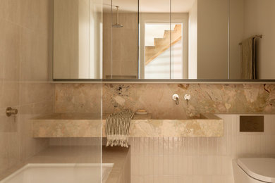 Design ideas for a contemporary home design in Melbourne.