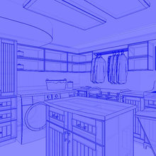 Organized Laundry Room