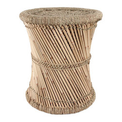 Pfeifer Studio - Authentic Indian Mooda Stool - Accent And Garden Stools
