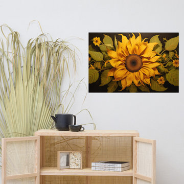 Posters for Aesthetic Room: Blooms in Harmony Illustration - Digital Artwork