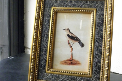 picture frames on table
