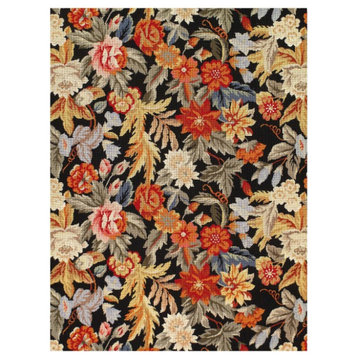 Multi Color Fine Hand Knotted Abusson Rug 8' X 10'