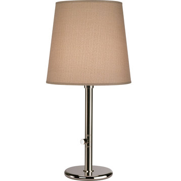 Rico Espinet Buster Chica Accent Lamp, Polished Nickel/Taupe