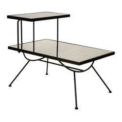 Worlds Away Monica Side Table Black Iron - Side Tables And End Tables