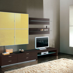 Italian Wall Unit Exential Avio H by Spar - $2,099.00 - Entertainment Centers And Tv Stands