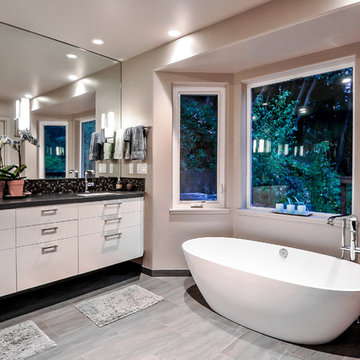 Master Bathroom Sink and Bathtub
