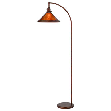 Downbridge 1 Light Floor Lamp, Rust