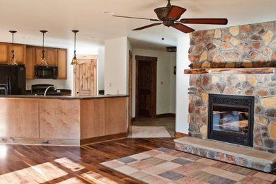 Living room - rustic living room idea in Other
