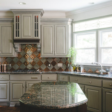 Painted Oak Gray Kitchen