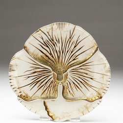 Pansy Side plates- Cream and Gold - Dinnerware