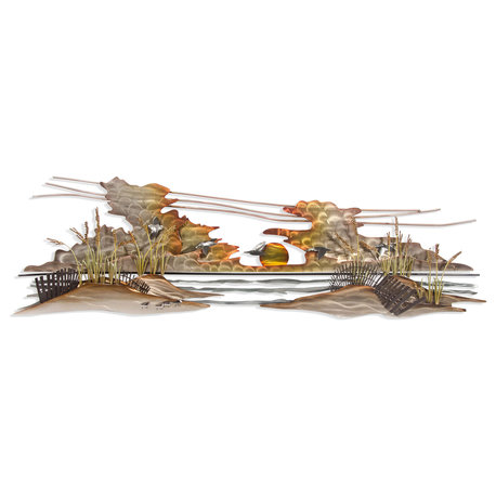 Coastal Home Decor 'Dunes II', Beach Beach Art on Stainless Steel