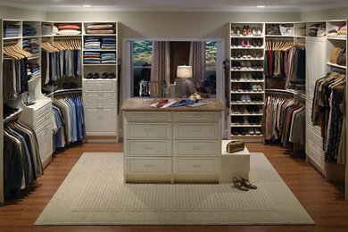 Inspiration for a contemporary closet remodel in Other