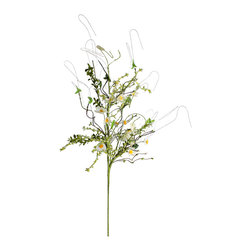Shea's Wildflower - 30" Daisy Spray, White - Wreaths And Garlands