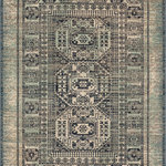 Karastan Rugs - Karastan Rugs Bleinhem Blue 8'x11' Area Rug - Delicate details form a royally inspired maze cast in a cool palette of blue and gray in the stately style of Karastan's Bleinhem Area Rug. This debut of the Estate Collection combines modern conscious construction techniques with the lavish design details synonymous with Karastan's legacy for timeless traditional styles. Ideal for elegant entryways, luxurious living rooms, beautiful bedrooms, opulent offices and more, the area rugs of this collection are woven with Karastan's exclusive eco-friendly EverStrand, a premium recycled synthetic yarn created from post-consumer plastic water bottles. Silky-soft to the touch, this sustainable style is also durably designed to be wear and stain resistant.