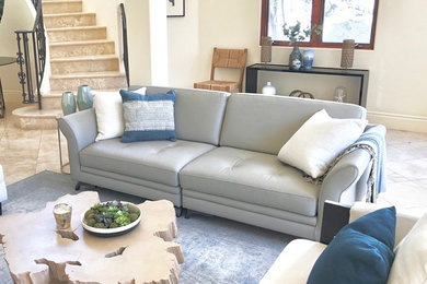 Tuscan living room photo in Los Angeles