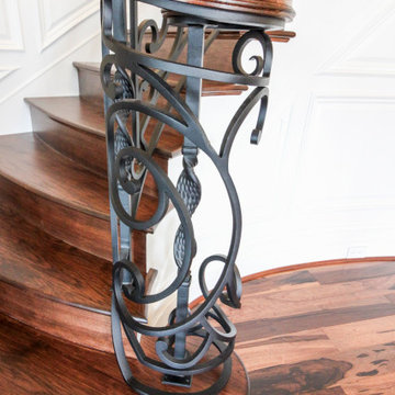 Project #74 | Circular Staircase with Hand-Forged Metal Panels