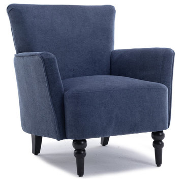 Armchair Modern Accent Sofa for living room bedroom Studio, Blue