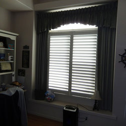 NewStyle Shutters with Draperies - Interior Shutters