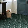 Beryl Peel and Stick Floor Tiles. Green, Box
