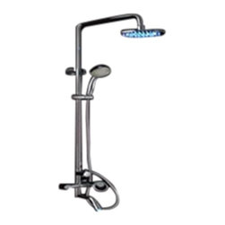Lano LED Shower Set - Round Waterfall Shower Head (LED0518) - Showerheads And Body Sprays