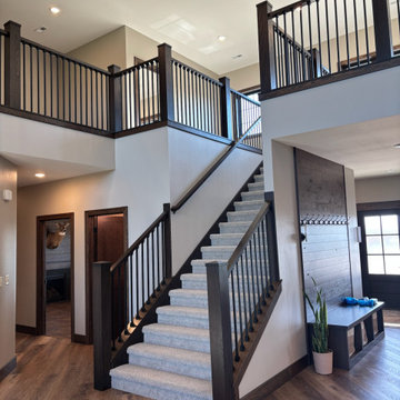 Rustic White Oak Stair System