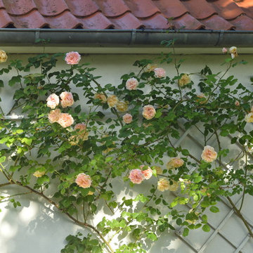 Naturlig havestil med romantisk touch i have på landet