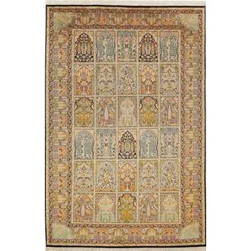Oriental Rug Kashmir Silk 9'1"x6'1"