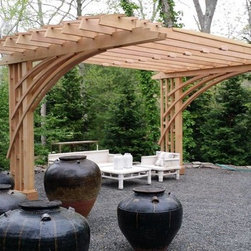 Contemporary Cantilevered Pergola - Pergolas