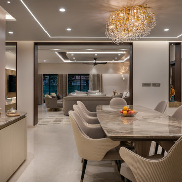The Tranquil House | Modern Dining Room Design | Ahmedabad