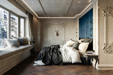 Дизайн-проект спальни в стиле Loft-MIX. г. Вятские Поляны , 2019