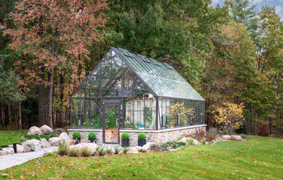 Chic Michigan Greenhouse Mixes Modern and Rustic Materials