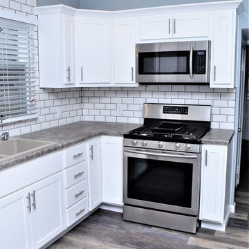 Logansport, Indiana. BaileyTown USA, White Neutral Tones Kitchen