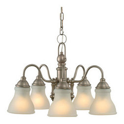 5-Light-Antique-Nickel-Chandelier - Chandeliers