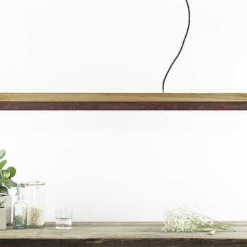GANTlights [C1o] Oak Wood (Dimmable LED) Pendant Light Rectangular