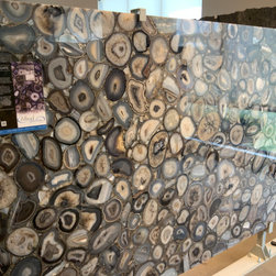 Black Agate Semi Precious Countertops - Kitchen Countertops