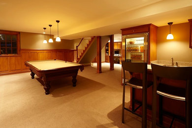 Basement - traditional basement idea in Minneapolis