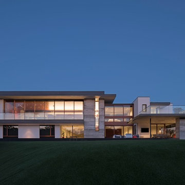 Rear Elevation at Dusk