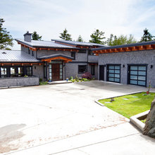 entrance with small roof