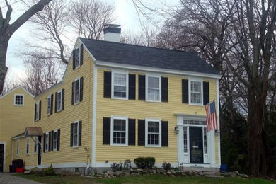Example of an exterior home design in Boston