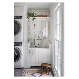 Laundry Room Makeover - Beach Style - Laundry Room - Chicago - by Trim ...