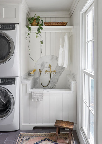 Beach Style Laundry Room by Trim Tech Designs